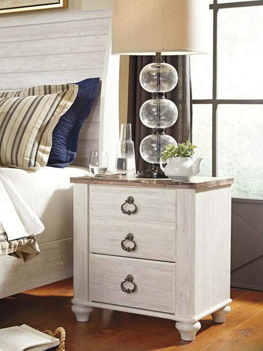 Ashley Express - Willowton Two Drawer Night Stand