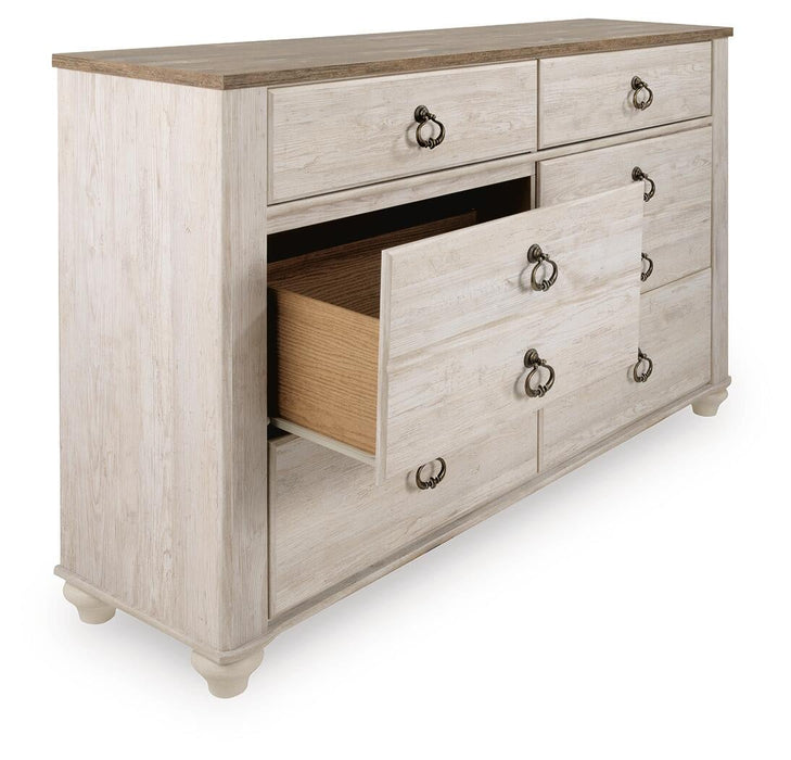 Willowton Six Drawer Dresser