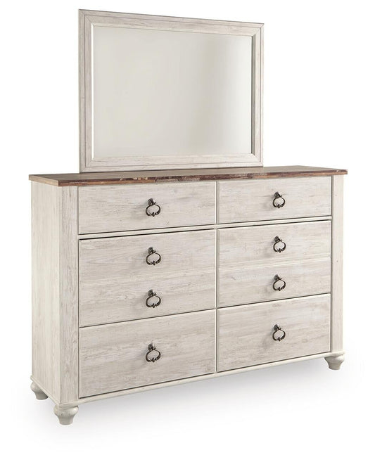 Willowton Dresser and Mirror