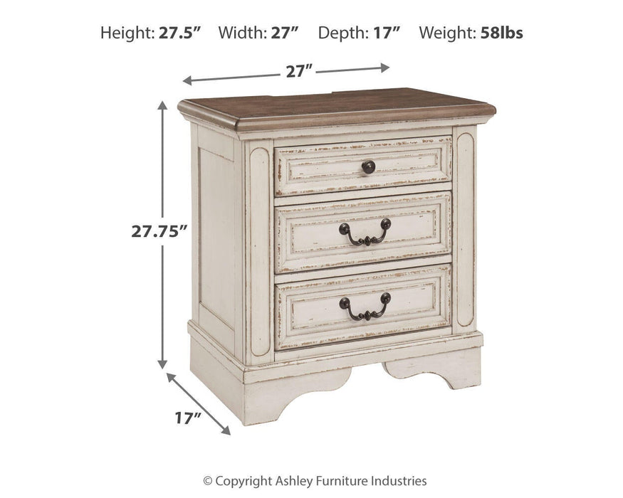 Ashley Express - Realyn Three Drawer Night Stand