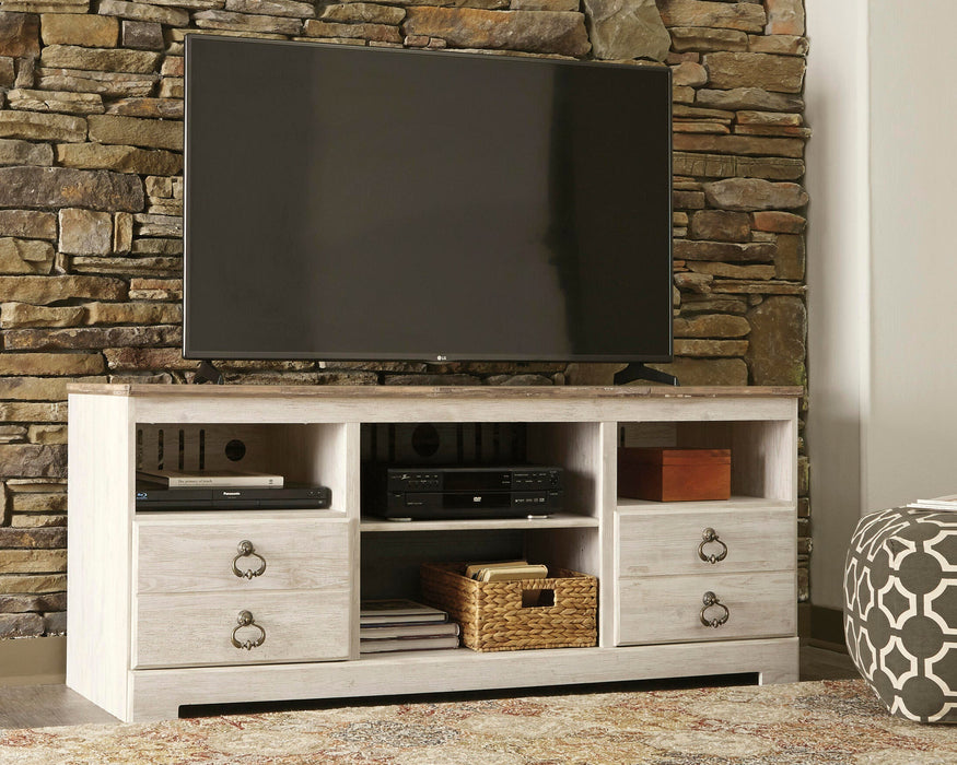 Willowton LG TV Stand w/Fireplace Option