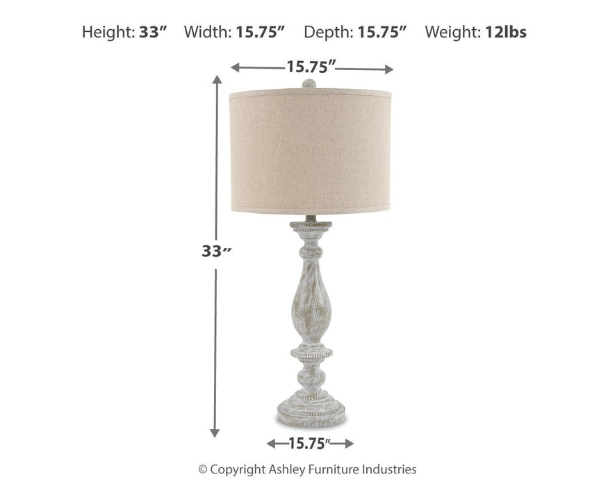 Ashley Express - Bernadate Poly Table Lamp (2/CN)