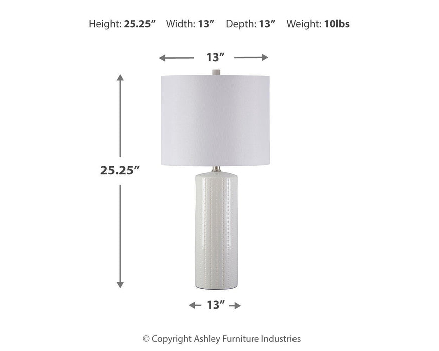Ashley Express - Steuben Ceramic Table Lamp (2/CN)