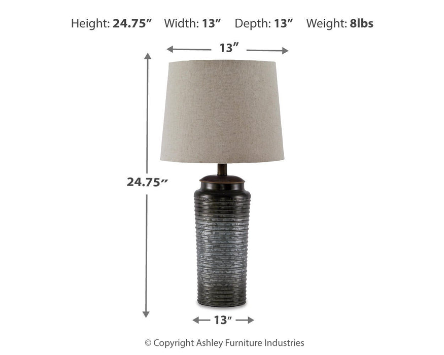 Ashley Express - Norbert Metal Table Lamp (2/CN)