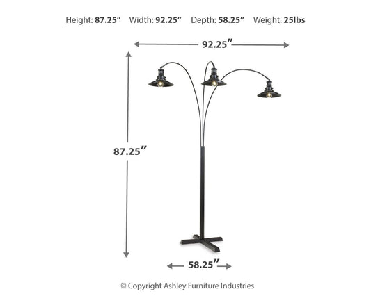 Ashley Express - Sheriel Metal Arc Lamp (1/CN)