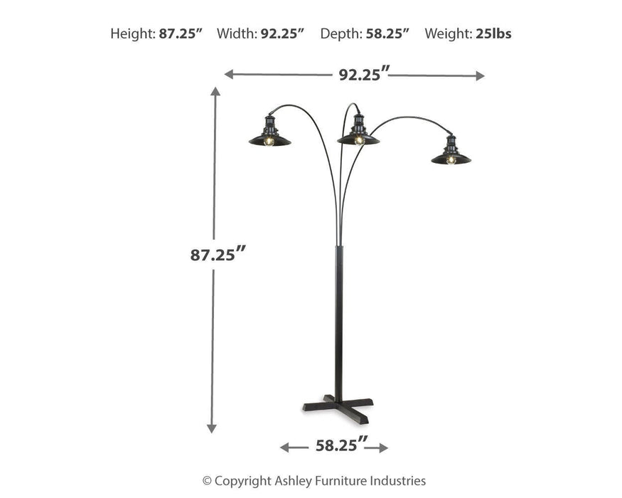 Ashley Express - Sheriel Metal Arc Lamp (1/CN)