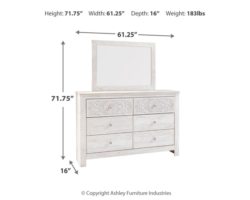 Paxberry Dresser and Mirror