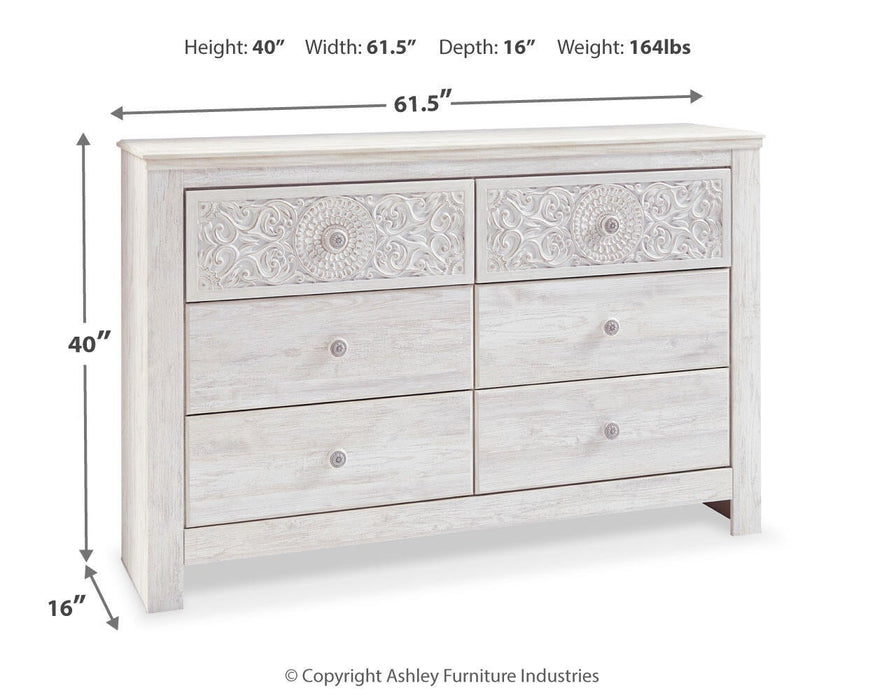 Paxberry Six Drawer Dresser