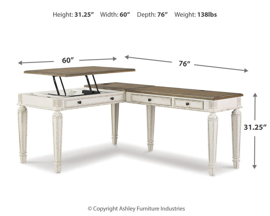 Ashley Express - Realyn 2-Piece Home Office Desk