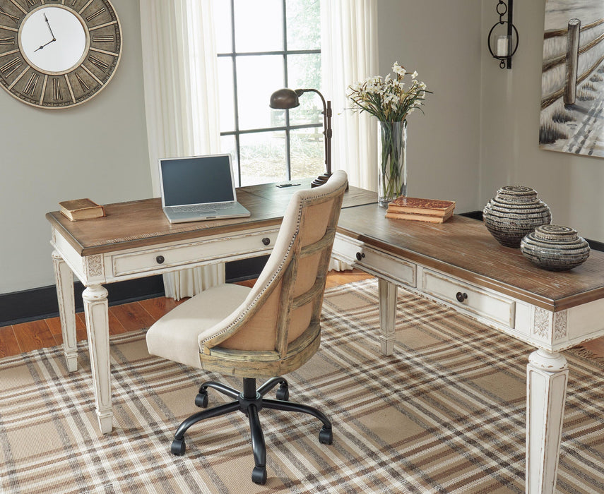 Ashley Express - Realyn 2-Piece Home Office Desk