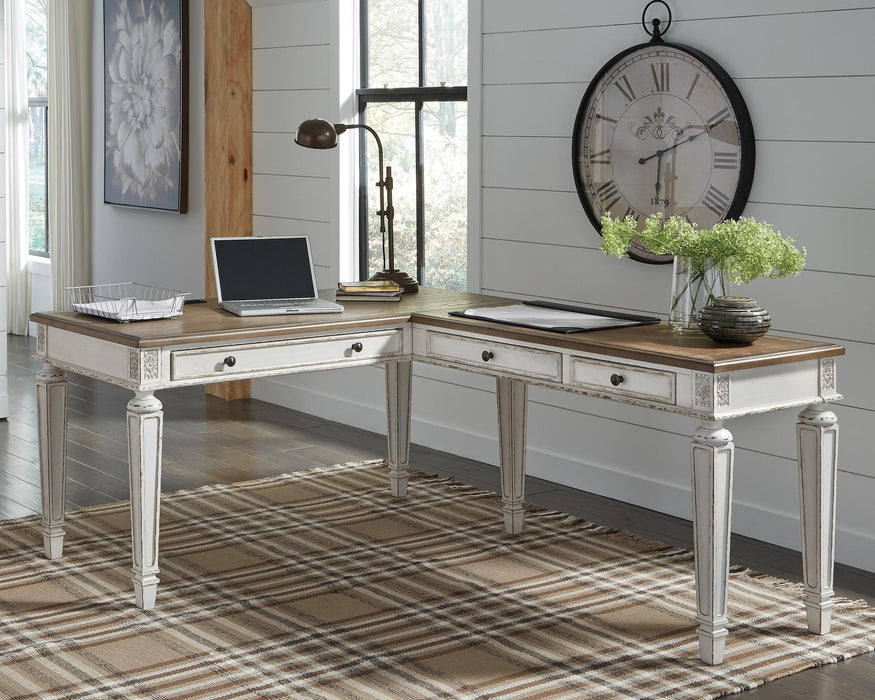 Ashley Express - Realyn 2-Piece Home Office Desk