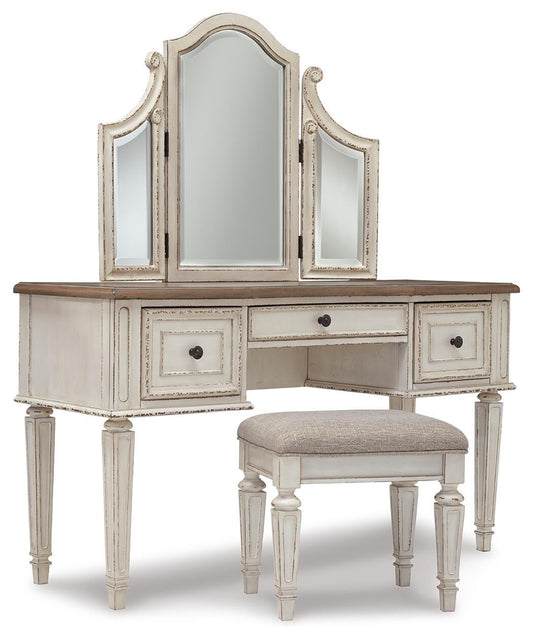 Ashley Express - Realyn Vanity/Mirror/Stool (3/CN)