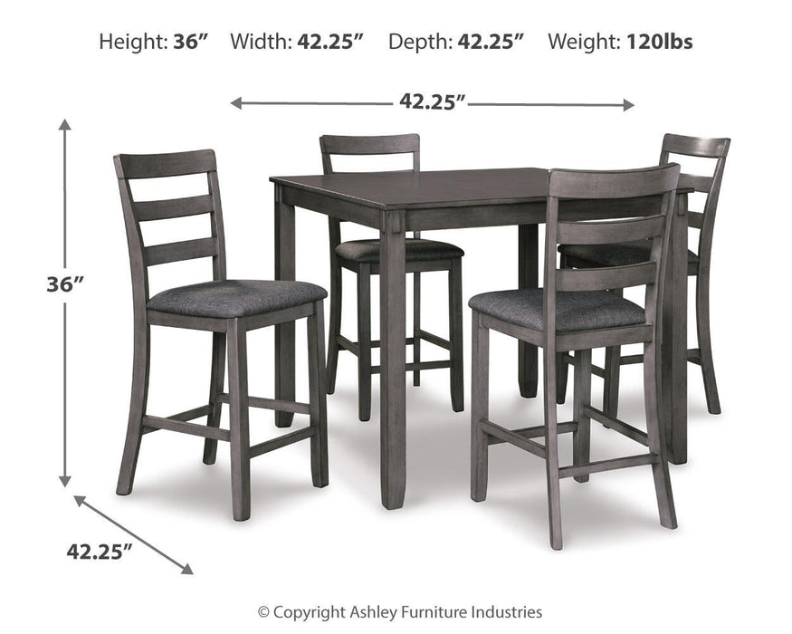 Ashley Express - Bridson Square Counter TBL Set (5/CN)