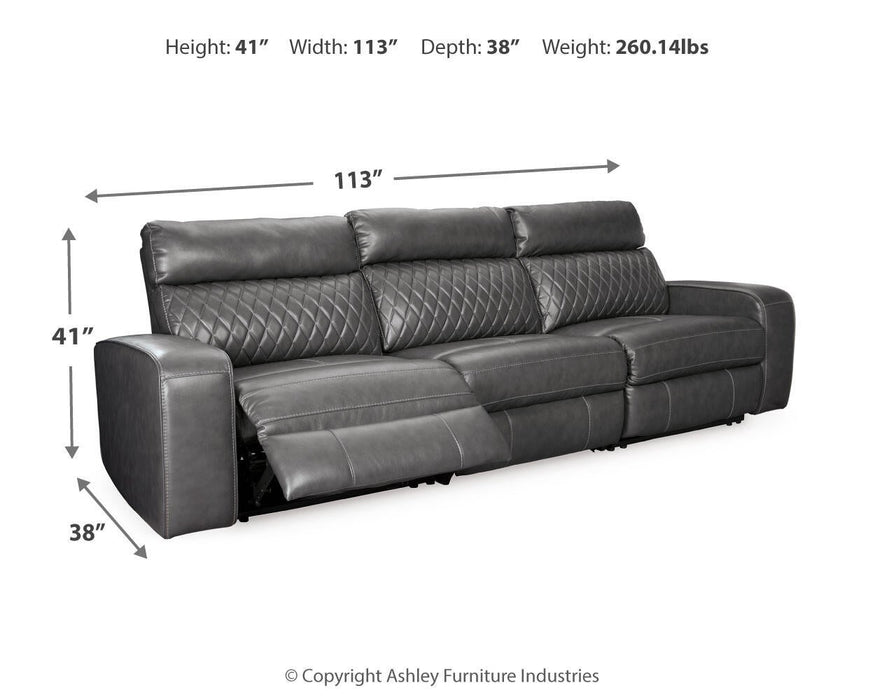 Samperstone 3-Piece Power Reclining Sectional Sofa