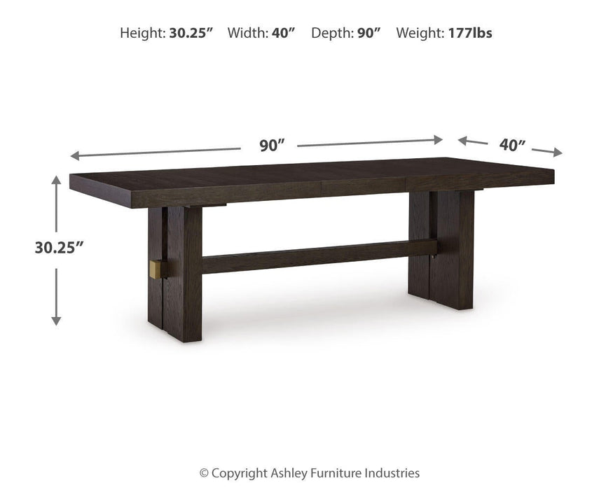 Burkhaus RECT Dining Room EXT Table