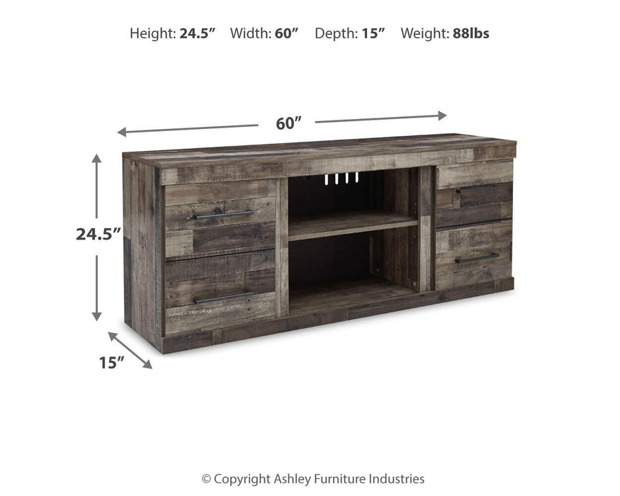 Ashley Express - Derekson LG TV Stand w/Fireplace Option