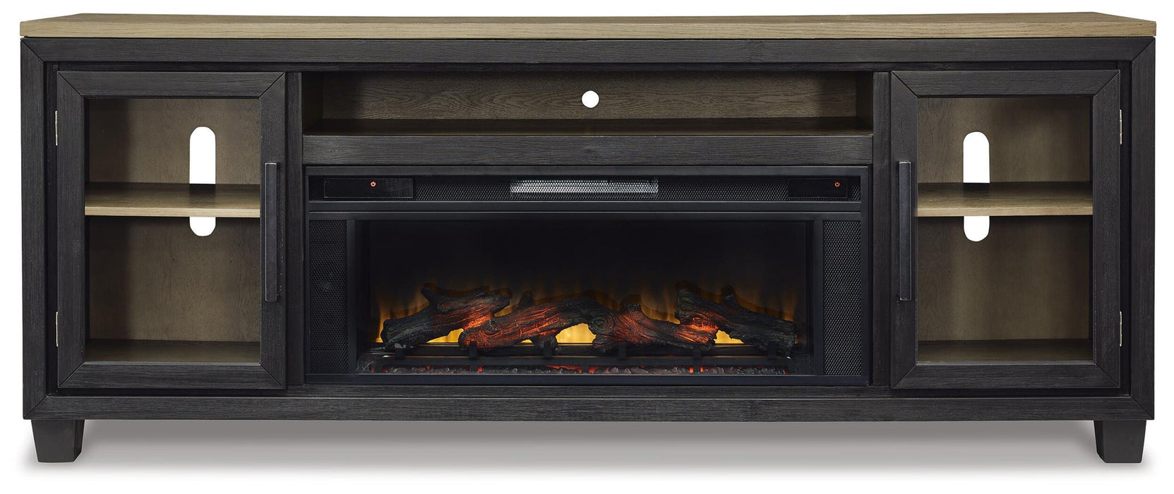 Foyland 83" TV Stand with Electric Fireplace