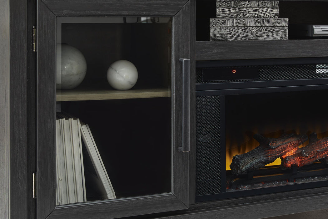 Foyland 83" TV Stand with Electric Fireplace