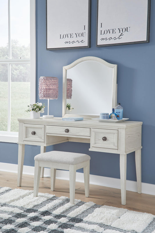 Ashley Express - Robbinsdale Mirrored Vanity with Bench