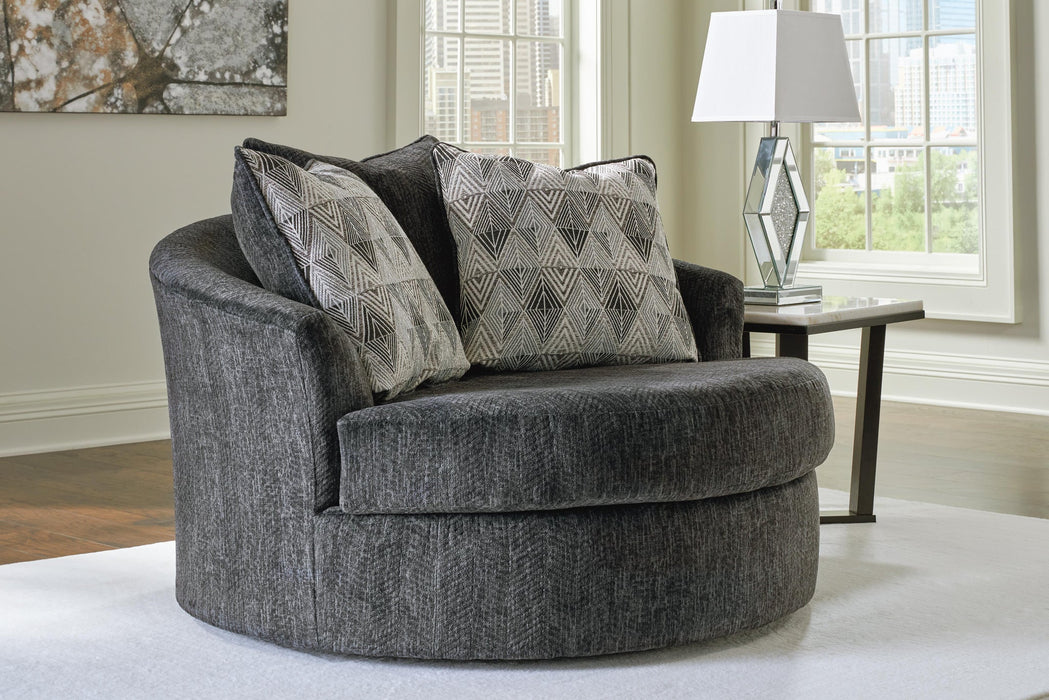 Biddeford Oversized Swivel Accent Chair