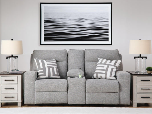 Biscoe PWR REC Loveseat/CON/ADJ HDRST