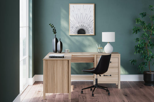 Ashley Express - Battelle 60" Home Office Desk with Return