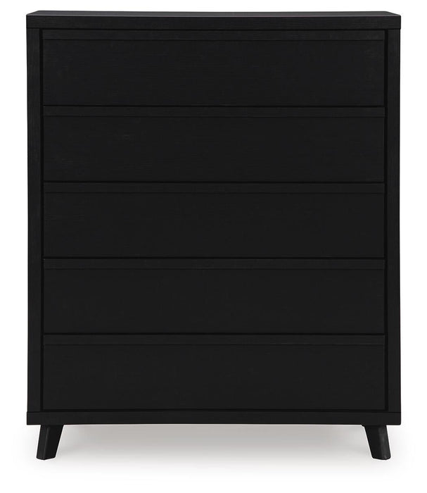 Danziar Five Drawer Wide Chest