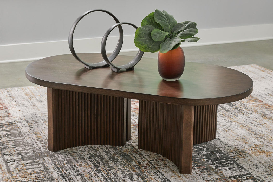 Ashley Express - Korestone Oval Cocktail Table