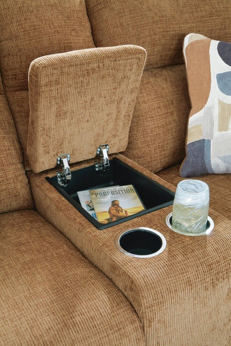 Kanlow DBL Rec Loveseat w/Console