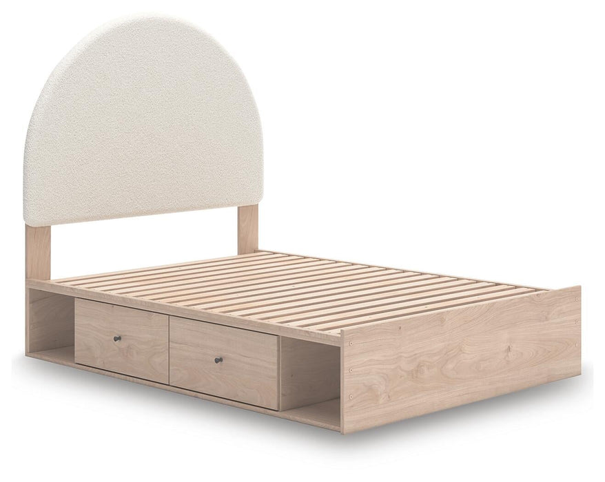 Arloster Full Upholstered Panel Bed with Storage