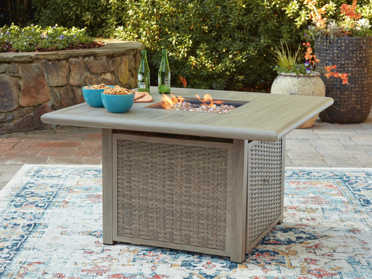 Cliff Trails Square Fire Pit Table