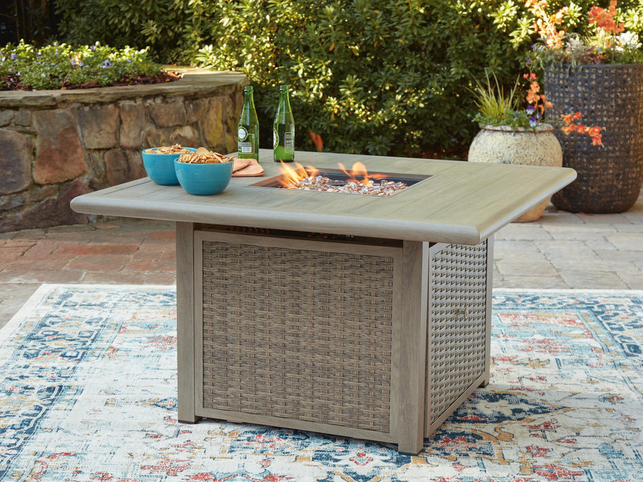 Cliff Trails Square Fire Pit Table