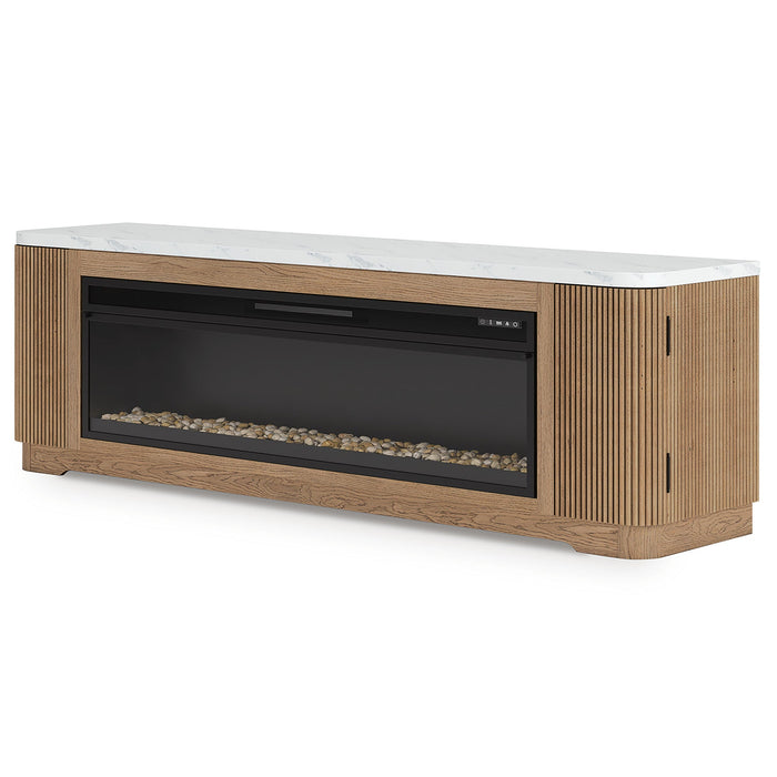 Camdill 80" TV Stand with Electric Fireplace
