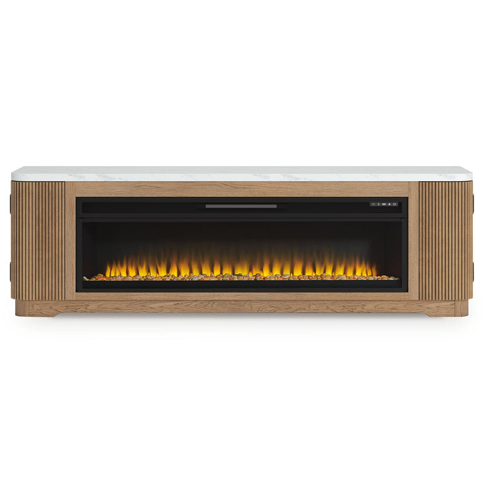 Camdill 80" TV Stand with Electric Fireplace