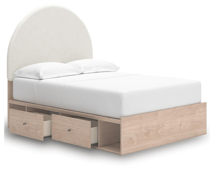 Arloster Full Upholstered Panel Bed with Storage