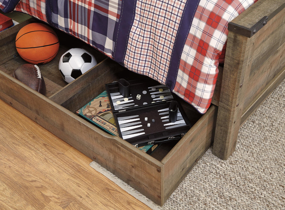 Trinell Full Bookcase Bed with Storage