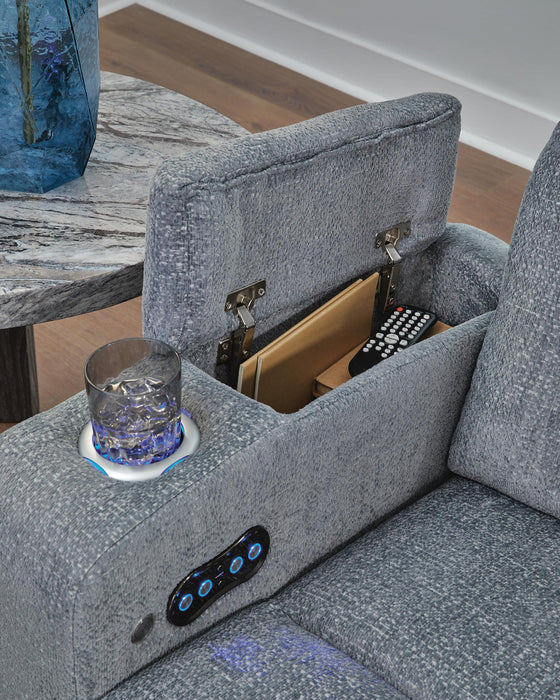 Studio Cave PWR REC Loveseat/CON/ADJ HDRST