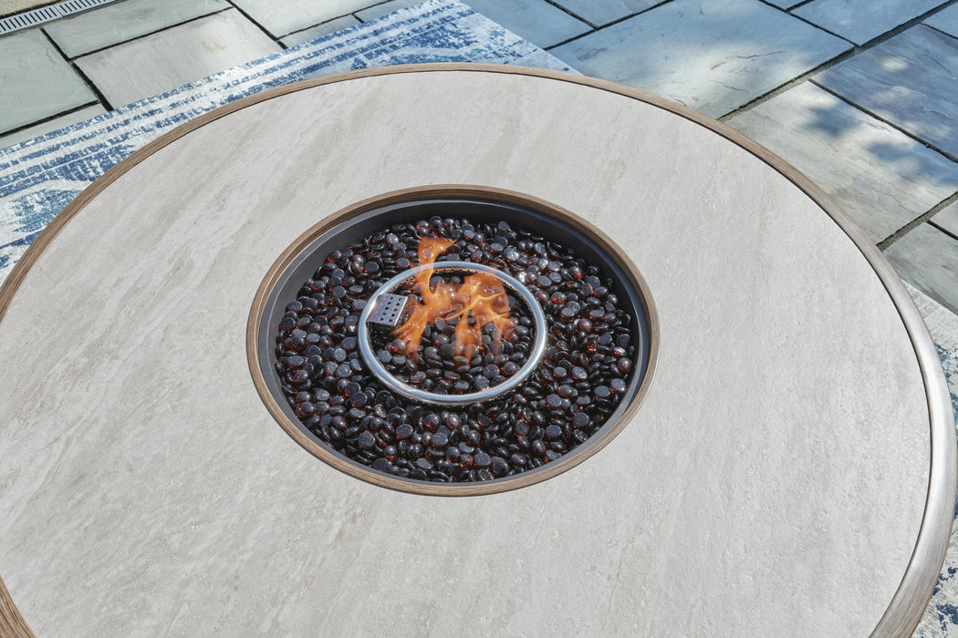 Rainier Ranch Round Fire Pit Table