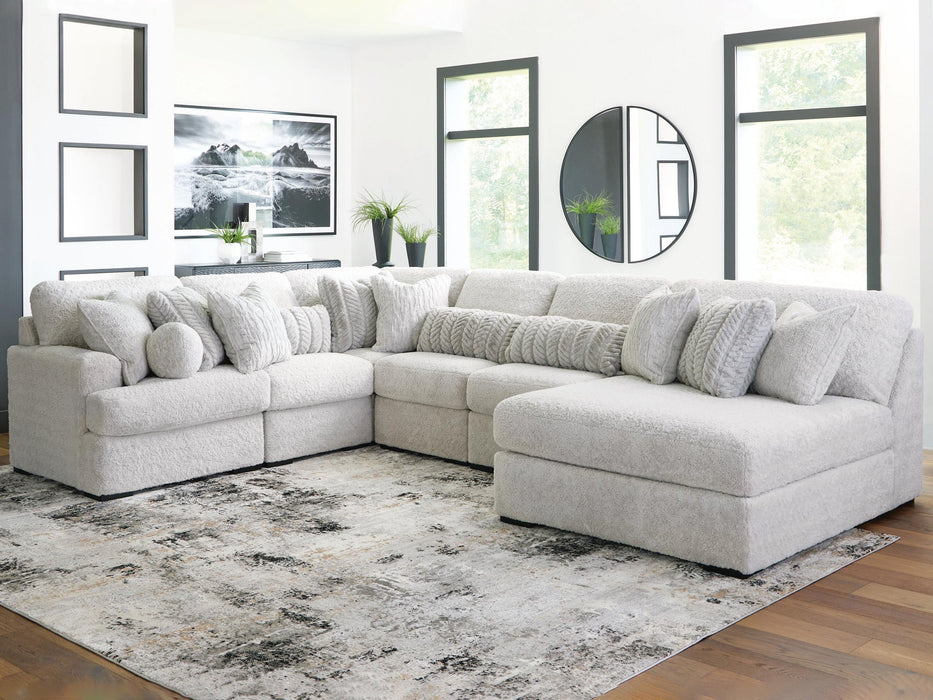 Cuddle Plush 6-Piece Sectional with Chaise