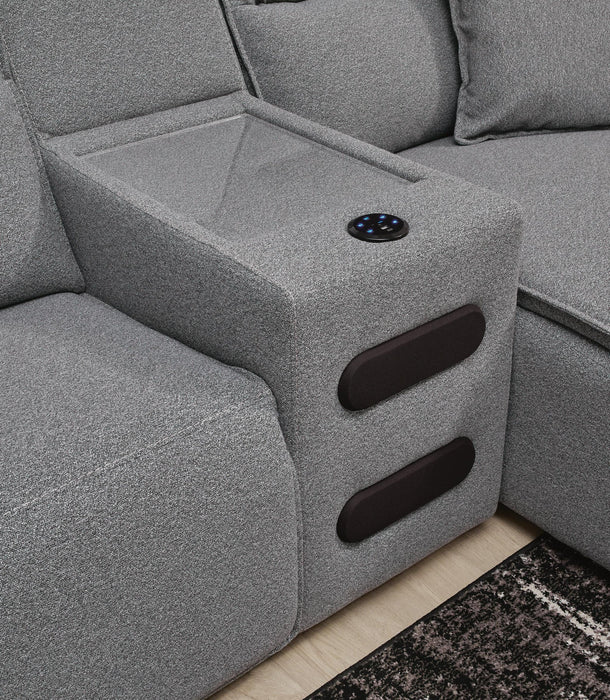 Modmax II 5-Piece Power Reclining Sectional with Audio Consoles