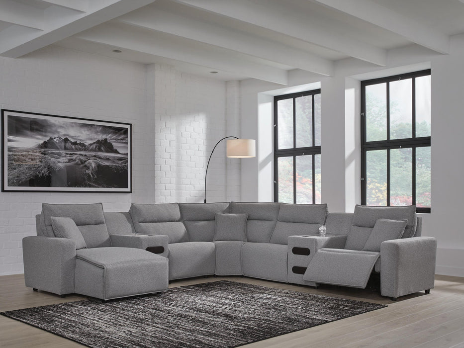 Modmax II 7-Piece Power Reclining Sectional with Chaise and Audio Consoles