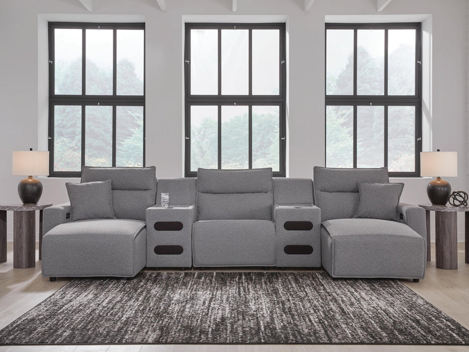 Modmax II 5-Piece Power Reclining Sectional with Chaise and Audio Consoles