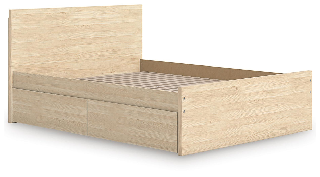 Ashley Express - Onita Queen Panel Platform Bed with 1 Side Storage
