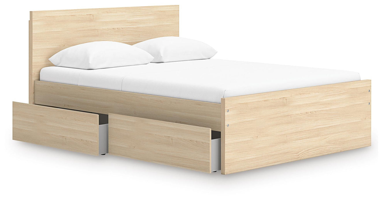Ashley Express - Onita Queen Panel Platform Bed with 1 Side Storage