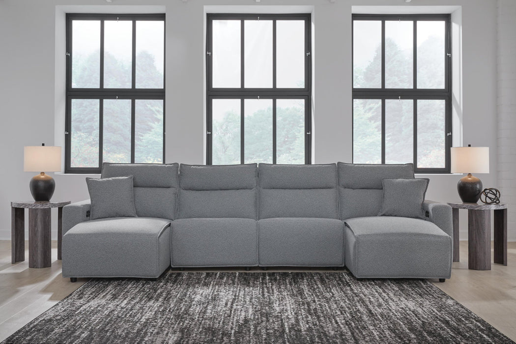 Modmax II 4-Piece Reclining Sectional with Double Chaise