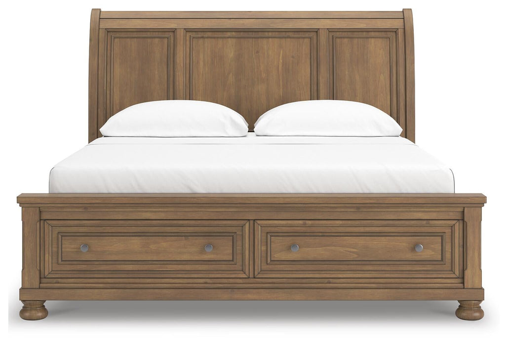 Feddinger California King Storage Sleigh Bed