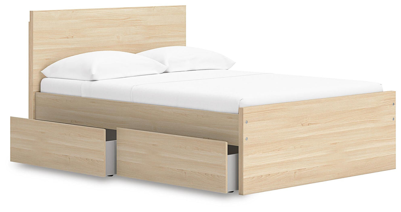 Ashley Express - Onita Full Panel Platform Bed with 1 Side Storage