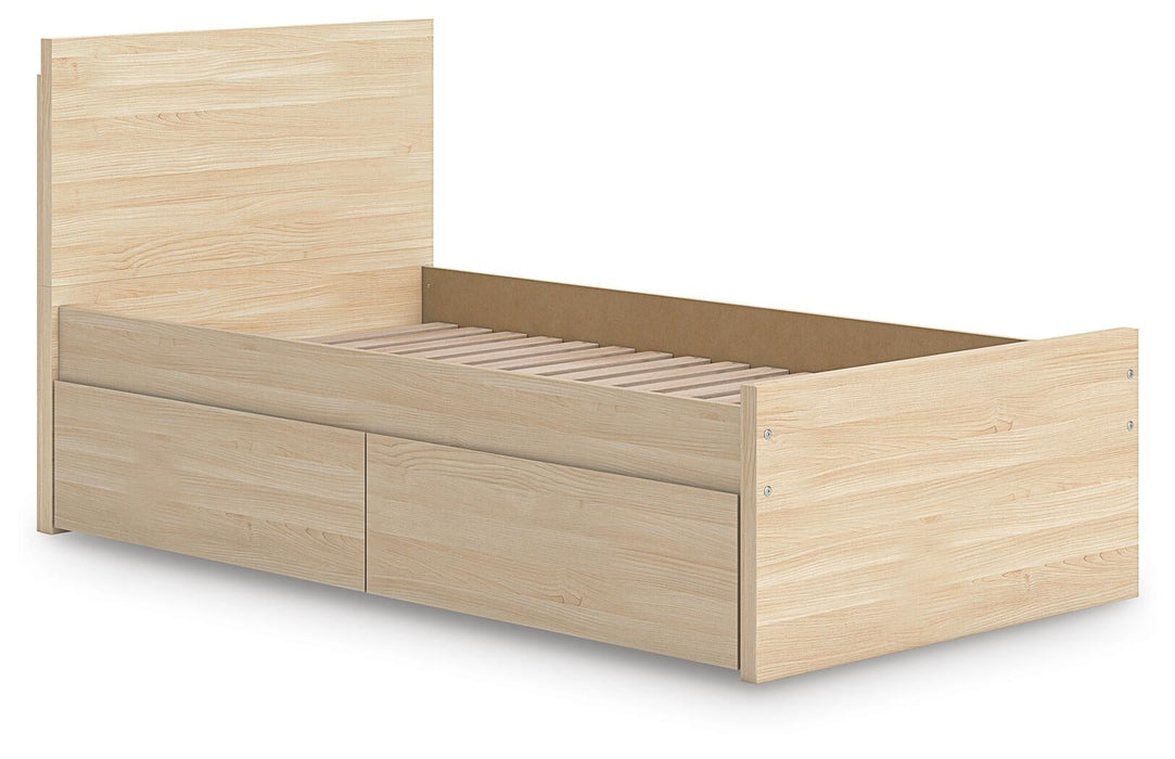 Ashley Express - Onita Twin Panel Platform Bed with 1 Side Storage