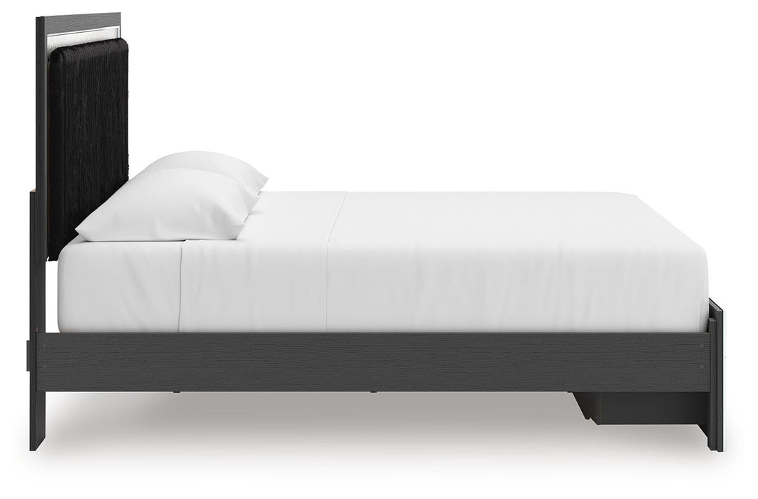 Zuraleus King Upholstered Panel Storage Bed