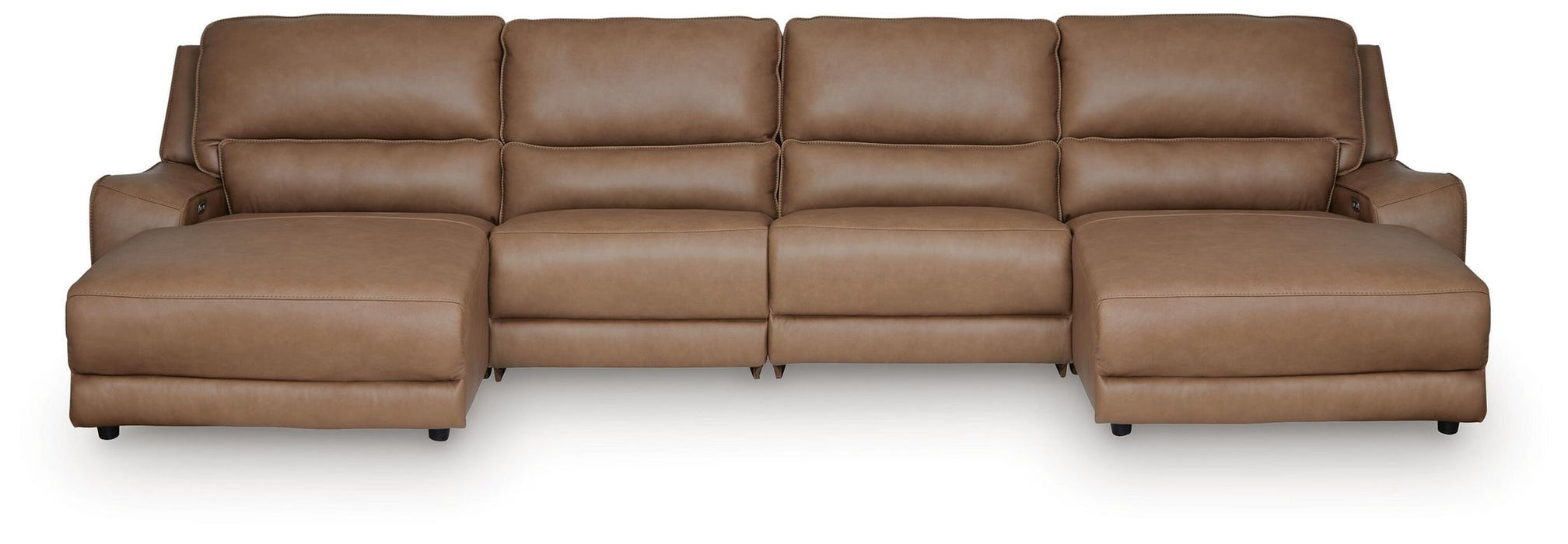 DeepWakes 4-Piece Reclining Sectional with Double Chaise